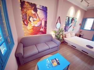 BLUE ROOM with BALCONY