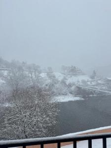 views of river, mountains