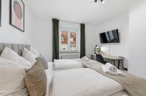 LudwigsCozyEscape - Helles Design-Apartment am Residenzschloss, 6 Gäste, SmartTV in jedem Zimmer, Highspeed WLAN, Workspace, 24h Self Check-in, Parkplatz 2 Min
