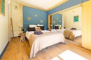 Villa piscine, plages à pied, 4 suites - Antibes