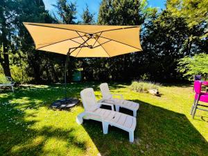 Villa 110m2, 7 pers, Jacuzzi , 3 chambres, terrain clos et arboré 2500m2