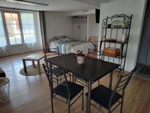Logement 35m2 en rez de chaussée de notre maison, terrasse couverte , espace extérieur, parking privé fermé, a 3 km du centre ville du puy en Velay, tous commerces alimentaires à 200metres