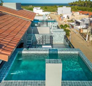 Villa com Rooftop Privativo, Cobertura Vista Mar, Piscina, Área Gourmet Completa, Cervejeira, 3 Banheiros, Home Office, Varanda, 5km Praia do Patacho