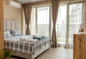 Modern Studio in Skyline Varna -Sea View & Parking