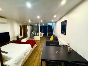 Spacious apartment with private patio