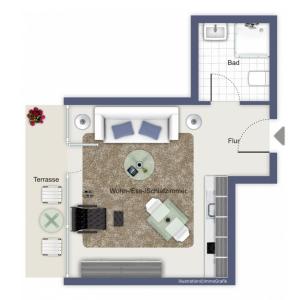 Villa Möwe Souterrain Wohnung 08