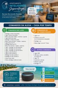 Apartamento Inteligente - 50m da praia