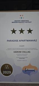 Paradise Apartmanház