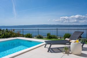 Seaview Villa ELZA with heated pool, summer kitchen, gym, seaviews