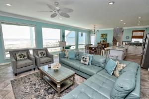 The Turtle House is beachfront and boasts an unobstructed view