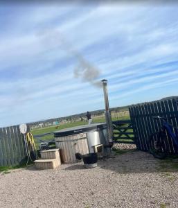 Glamping on a working farm five miles west of Carlisle