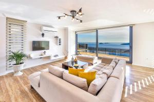 Luxury villa with private pool, sea views, and sauna