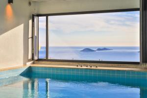 Luxury villa with private pool, sea views, and sauna
