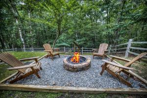 Luxury Cabin Hot Tub, Theater, Dog Run & Fire Pit