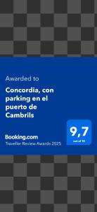 Concordia, con parking en el puerto de Cambrils