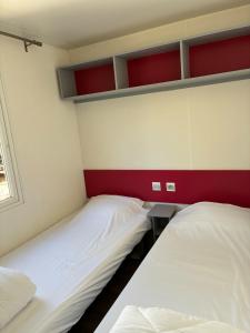 Mobile home avec terrasse salon jardin BBQ