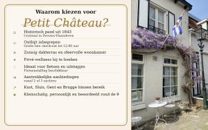 B&B Petit Chateau - Rust, comfort en stijl in hartje Zeeuws-Vlaanderen