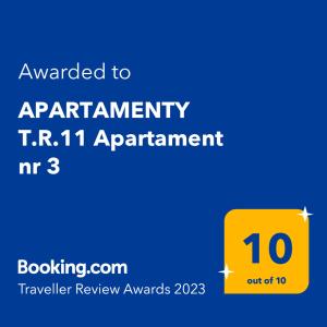 APARTAMENTY TR 11 Apartament nr 3