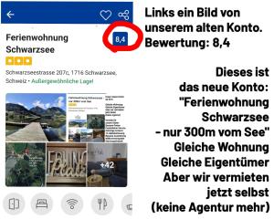 Ferienwohnung Schwarzsee - nur 300m vom See