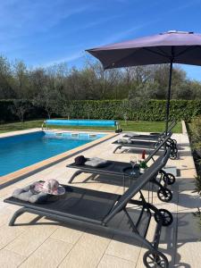 House Nina with heated pool near Pula