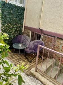 Studio cosy indépendant avec kitchenette et jardinet, proche Paris
