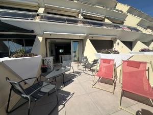 Village naturiste - Heliopolis AB 30m2 - vue mer avec grande terrasse - Parking