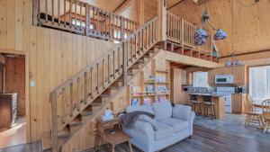 Chalet lac navigable