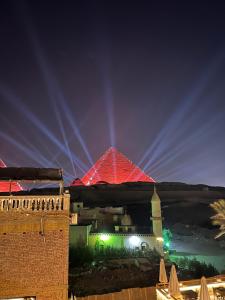 Karnak Jacuzzi pyramids view