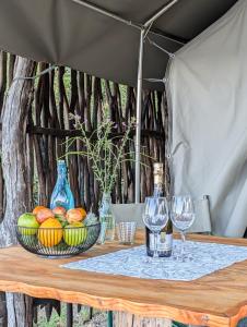 Camp Naledi - Exclusive Safari Tented Lodge with River View I Full Board I Natural Plunge Pools I Free WiFi