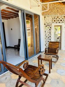 Beach front villa