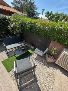 Villa T2 à 100m de la plage, piscine, tennis