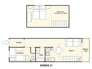 Appartement avec mezzanine vue - 5 pers. - FR-1-182-276