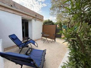 Studio vert à 400 m de la plage