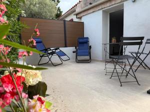 Studio vert à 400 m de la plage