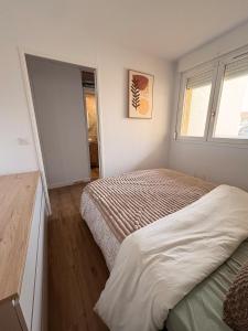 Appartement Canet en Roussillon, piscine, terrain tennis, balcon, plancha, 4 couchage