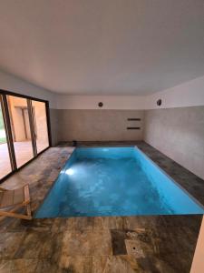 La Bergerie indoor pool and magnificent views