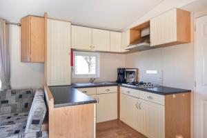 Chalet de Zwaan op camping Oudesluis