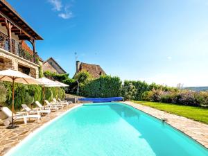 Stone house with pool and garden