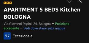 APARTMENT 5 BEDS Kitchen BOLOGNA