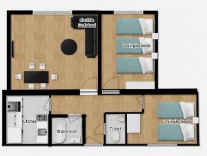 Spacious 5-Bed flat Sleeps 7 with Tube to Centre