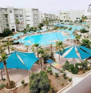 Magnifique S 1 à Palm Lake Resort Monastir avec 5 piscines à leau de mer