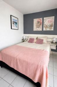 Face mer, grand studio de 32m2, clim, wifi, parking, proche commerces