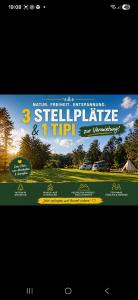 Tipi Jurte # Zelt Camping in der Mecklenburgischen Seenplatte inklusive Strom - Dixi-WC!! #Mecklenburg-Vorpommern