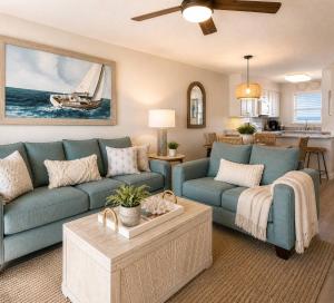 Beach front family friendly sleeps 8 3pools Seaview Resort