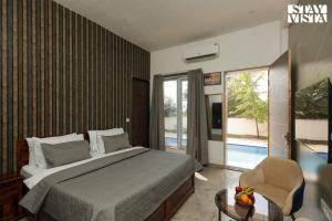 StayVista at The Farm 15 with Pool & Lawn