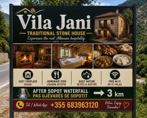Vila Jani Stone House Fireplace near Përmet Quiet Nature Stay