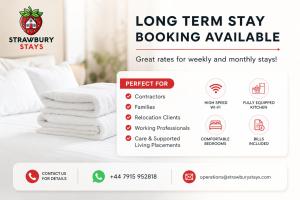 City Centre Bury Stay - Modern 3 Beds, 2BR