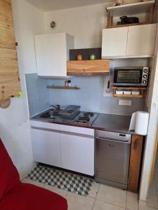 Studio cosy 4 personnes avec balcon Les Orres 1650
