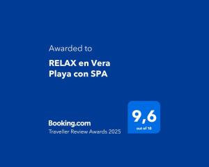 RELAX en Vera Playa con SPA con Ventiladores de techo y aire acondicionado