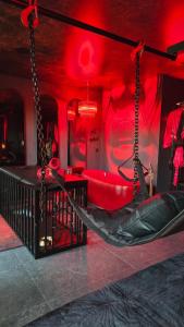 BDSM Red Velvet Suit